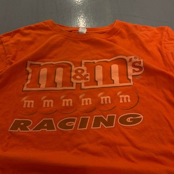 Orange M&Ms racing tee on vintage Anvil tag - Picture 4 of 8